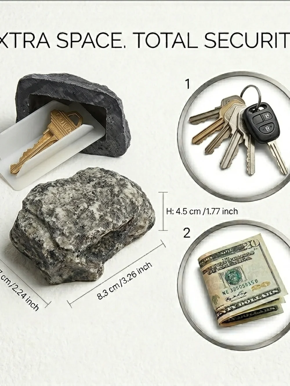 Outdoor Camouflage Key Rock Tapestry - Black & Gray